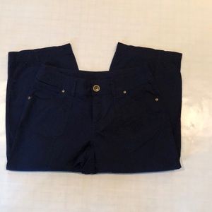 Kim Rogers Navy Crop Pants